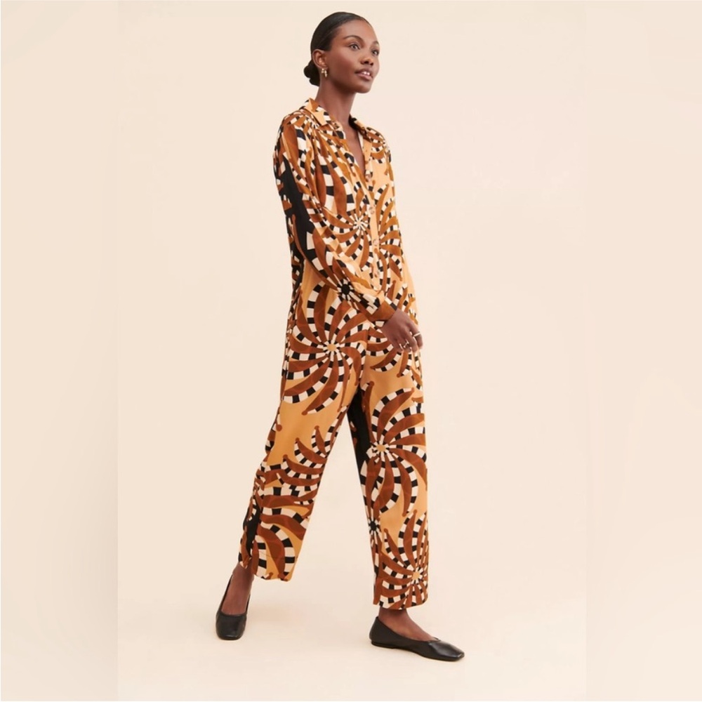 Farm Rio Mixed Banana Jumpsuit, Small